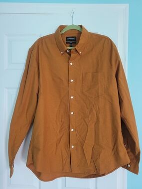 Bonobos Men’s Button-Down Shirt in Burnt Orange